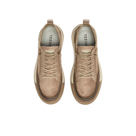 天美意2024秋新款商场同款一脚蹬复古厚底增高男布鞋3RT01CM4