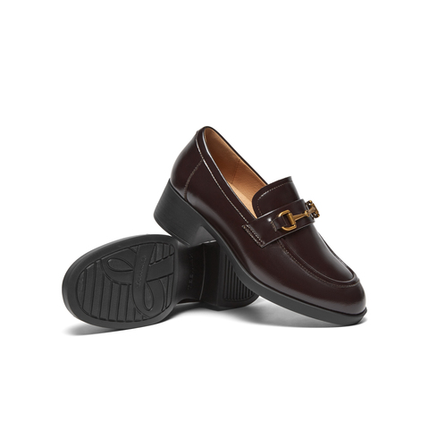 天美意2024秋新款商场同款百搭日常休闲女通勤乐福鞋CPQ14CA4