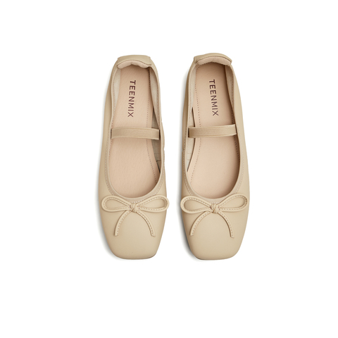 天美意2024秋新款商场同款休闲平底单鞋女芭蕾玛丽珍鞋BJ661CQ4