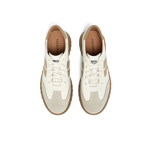 天美意2024秋新款商场同款复古阿甘鞋德训鞋男休闲鞋C4H05CM4