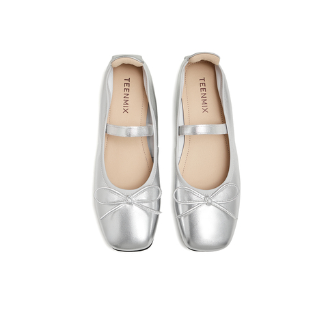 天美意2024秋新款商场同款休闲平底单鞋女芭蕾玛丽珍鞋BJ661CQ4