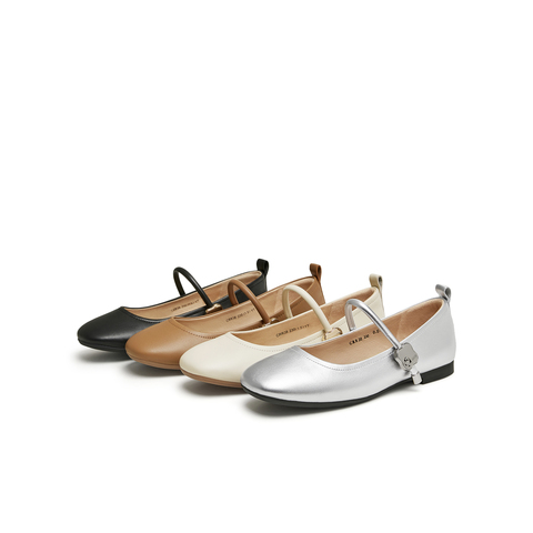 天美意2024秋新款商场同款平底舒适复古女学院玛丽珍鞋CRR38CQ4