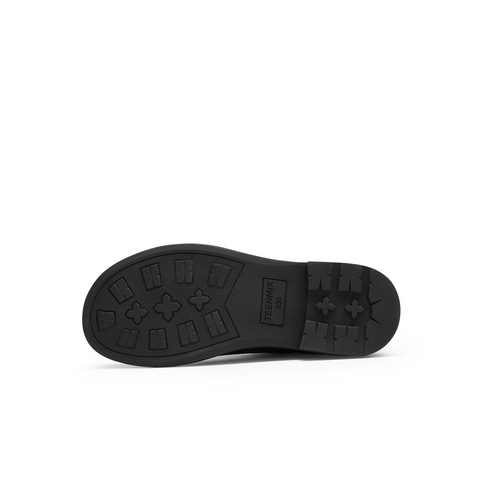 天美意2024冬新款商场同款短靴平底复古英伦女切尔西靴BJ861DD4