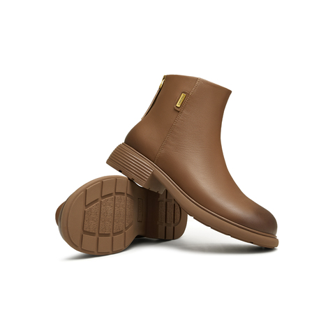 天美意2024冬新款商场同款拉链复古百搭时尚女休闲靴BJ931DD4