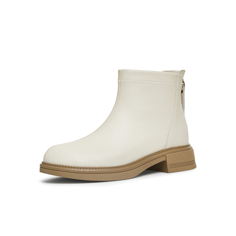 天美意2024冬新款商场同款OL通勤简约短靴女时装靴BJ811DD4