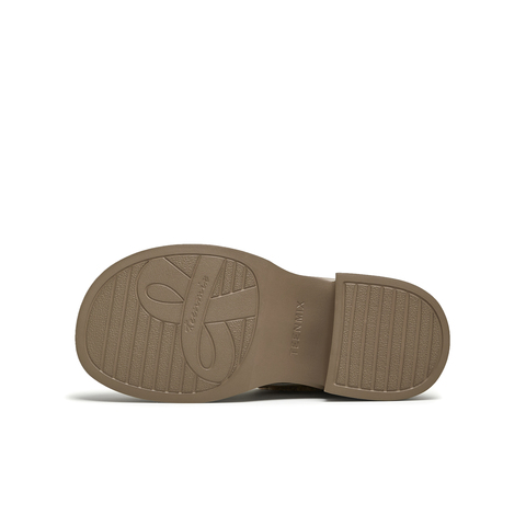 天美意2024冬新款商场同款疯狂动物城联名毛毛鞋女乐福鞋CR820DM4