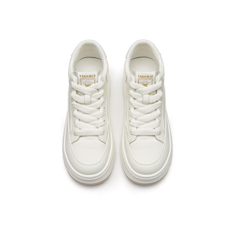 天美意2024冬新款商场同款厚底增高百搭休闲鞋女高帮鞋BK201DD4