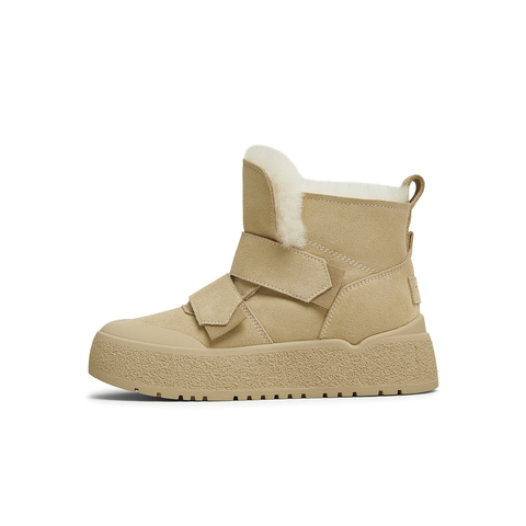 天美意2024冬新款厚底短靴百搭加绒保暖棉鞋女雪地靴KXD04DD4