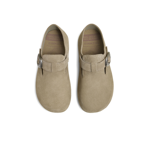 天美意2024秋新款平跟英伦复古百搭休闲单鞋女勃肯鞋KK010CM4