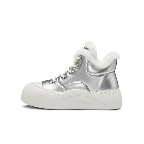 天美意2024冬新款商场同款休闲运动鞋系带女高帮运动靴BK181DD4