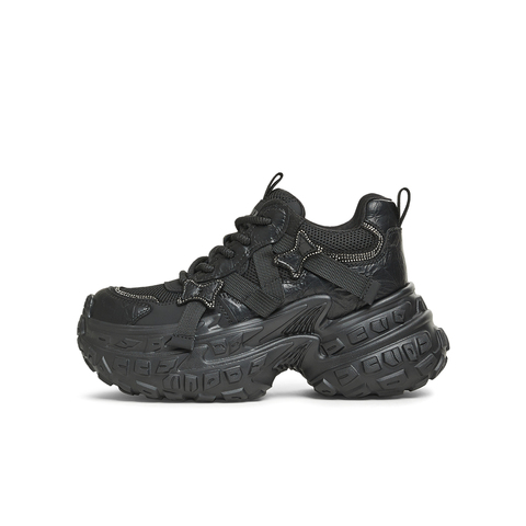 天美意2024冬新款时尚休闲百搭复古厚底运动女老爹鞋KG058DM4