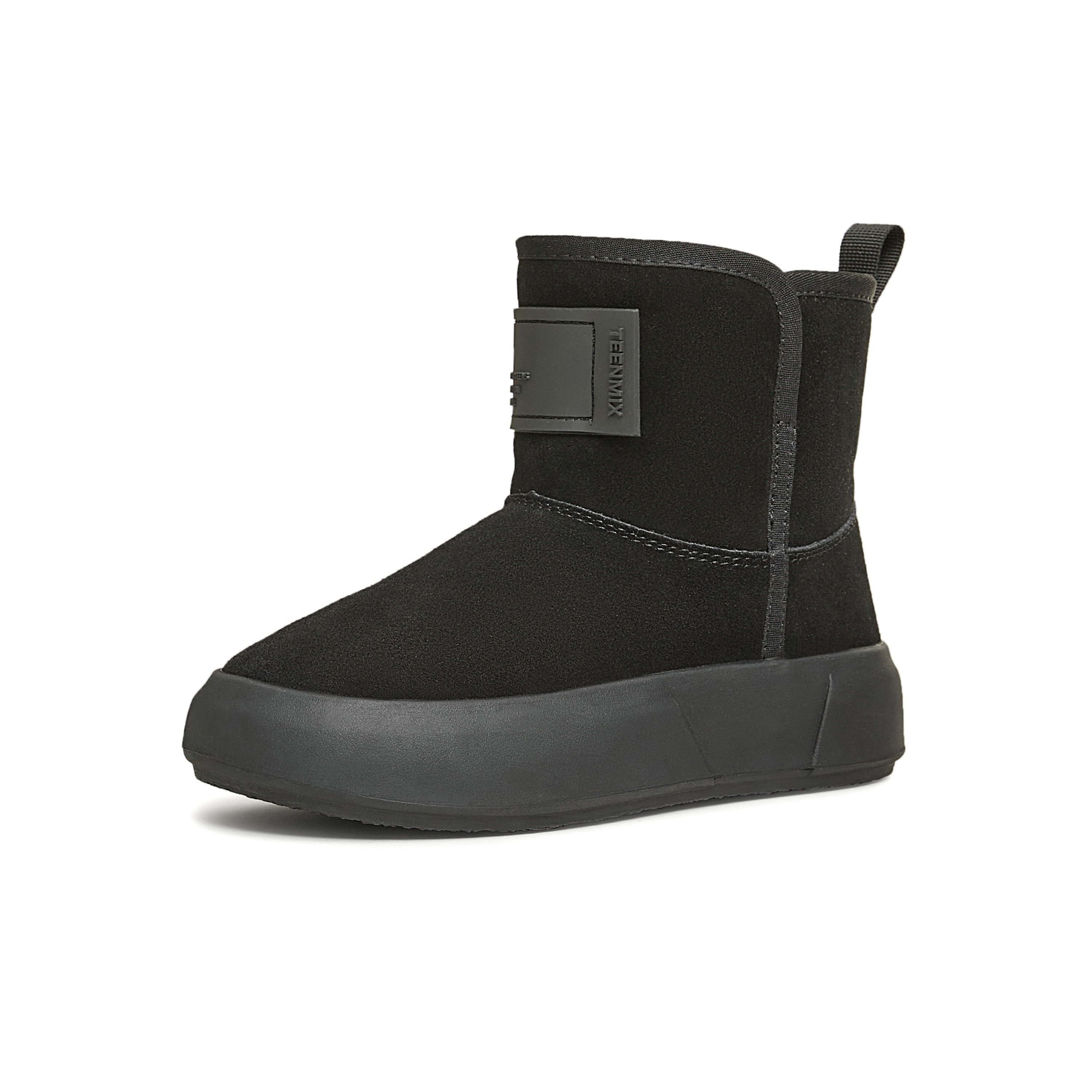 天美意2024冬新款厚底时尚加绒雪地靴保暖休闲百搭女靴KXD18DD4