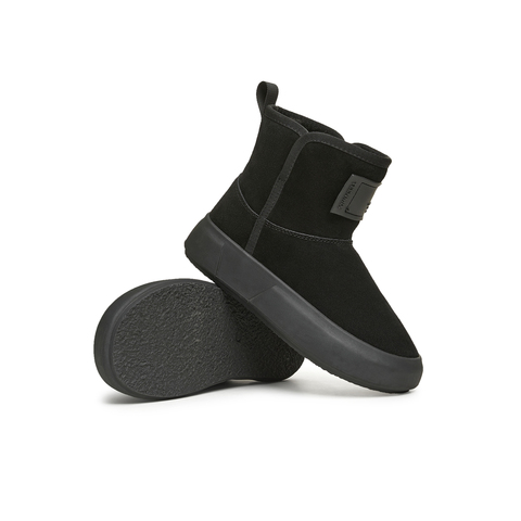 天美意2024冬新款厚底时尚加绒雪地靴保暖休闲百搭女靴KXD18DD4