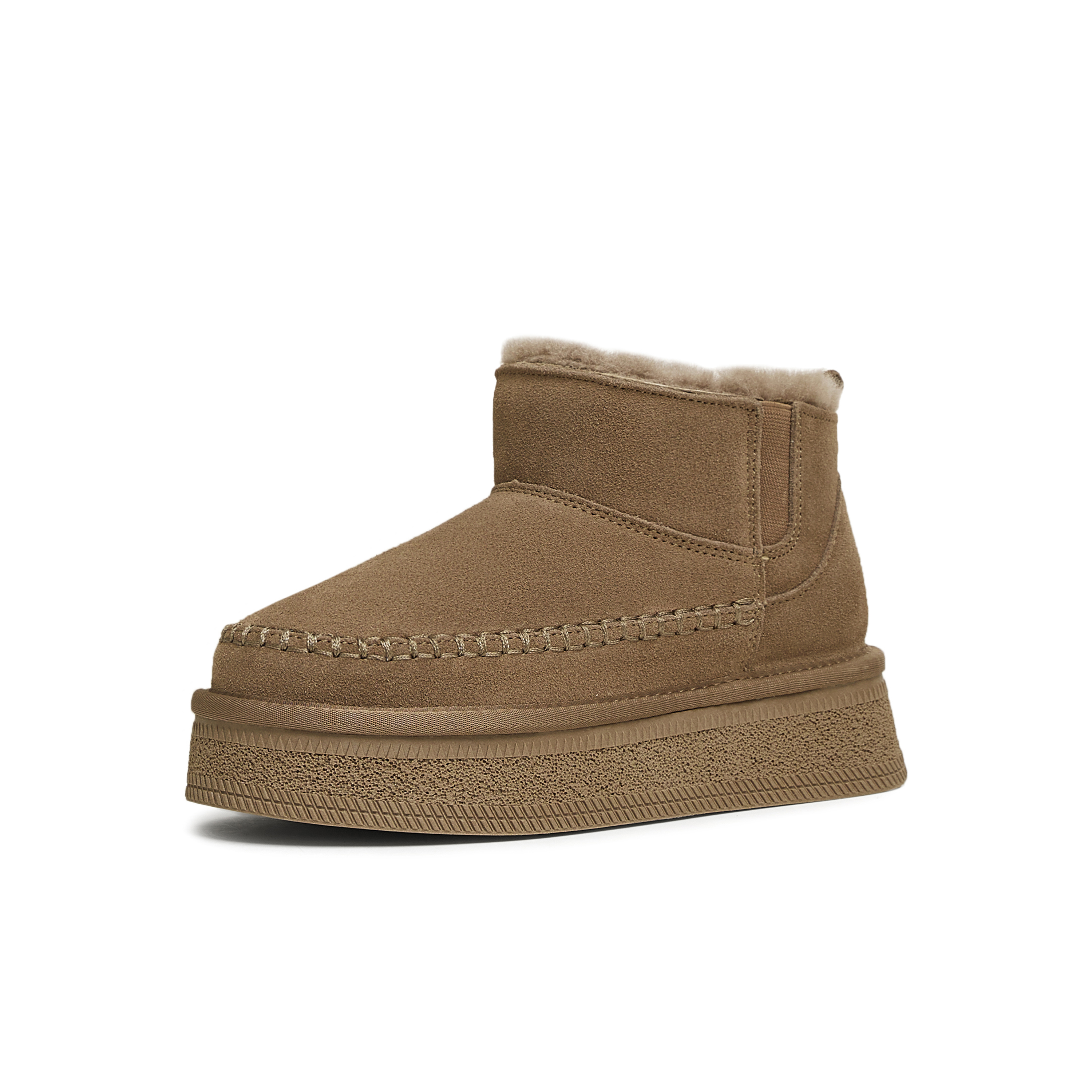 天美意2024冬新款商场同款时尚百搭毛绒保暖女雪地靴CSH42DD4