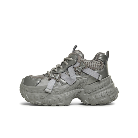 天美意2024冬新款时尚休闲百搭复古厚底运动女老爹鞋KG058DM4