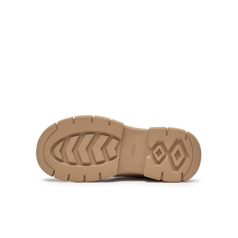 天美意2024冬新款休闲系带运动百搭复古户外厚底女板靴BK341DD4