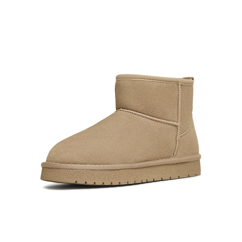 天美意2024冬新款经典复古加绒雪地靴保暖休闲百搭女靴KXD08DD4