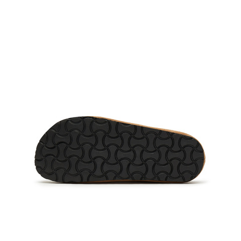 天美意2024冬新款厚底复古保暖外穿包头毛拖鞋百搭女鞋KMZ10DH4