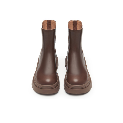 天美意2024冬新款商场同款经典复古切尔西靴休闲女靴CJD40DZ4