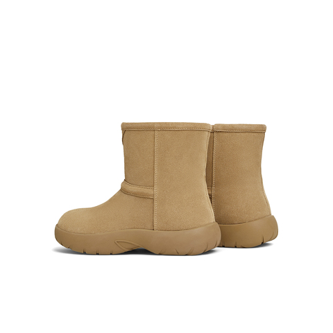 天美意2024冬新款厚底简约百搭雪地靴舒适保暖女短靴KXD05DD4