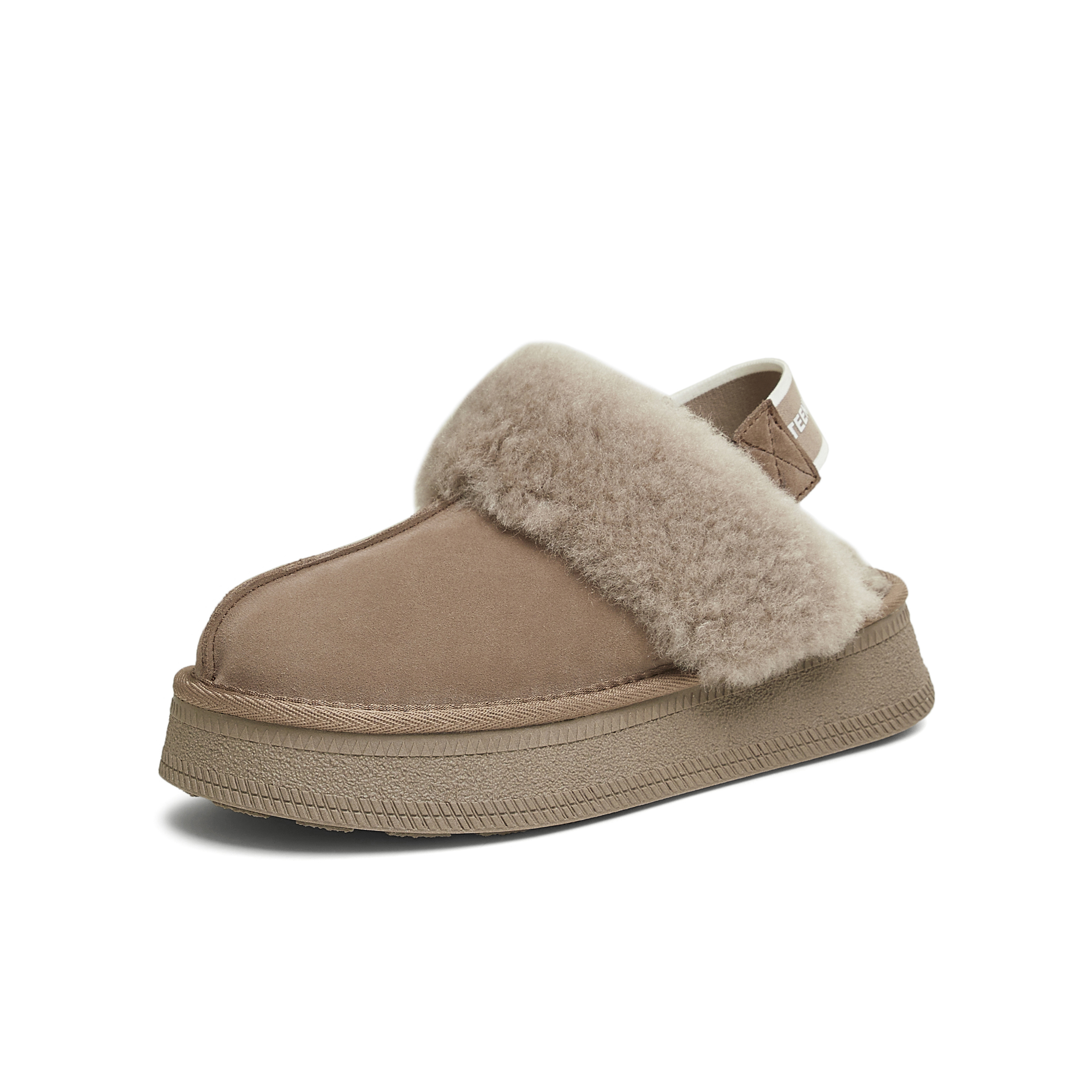 天美意2024冬新款厚底百搭毛绒保暖增高小个子女毛毛鞋KMZ17DH4