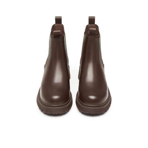 天美意2024冬切尔西英伦烟筒靴简约风女皮短靴WQE01DD4