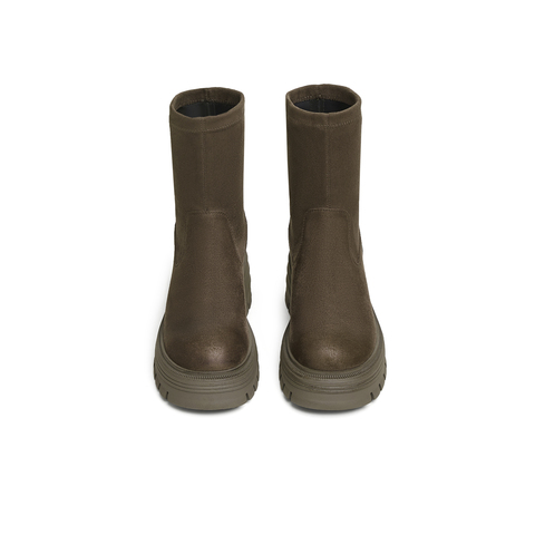 天美意2024冬新款商场同款短靴瘦瘦靴一脚蹬女弹力靴BJ891DD4