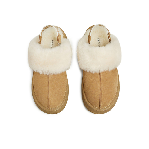 天美意2024冬新款厚底百搭毛绒保暖增高小个子女毛毛鞋KMZ17DH4