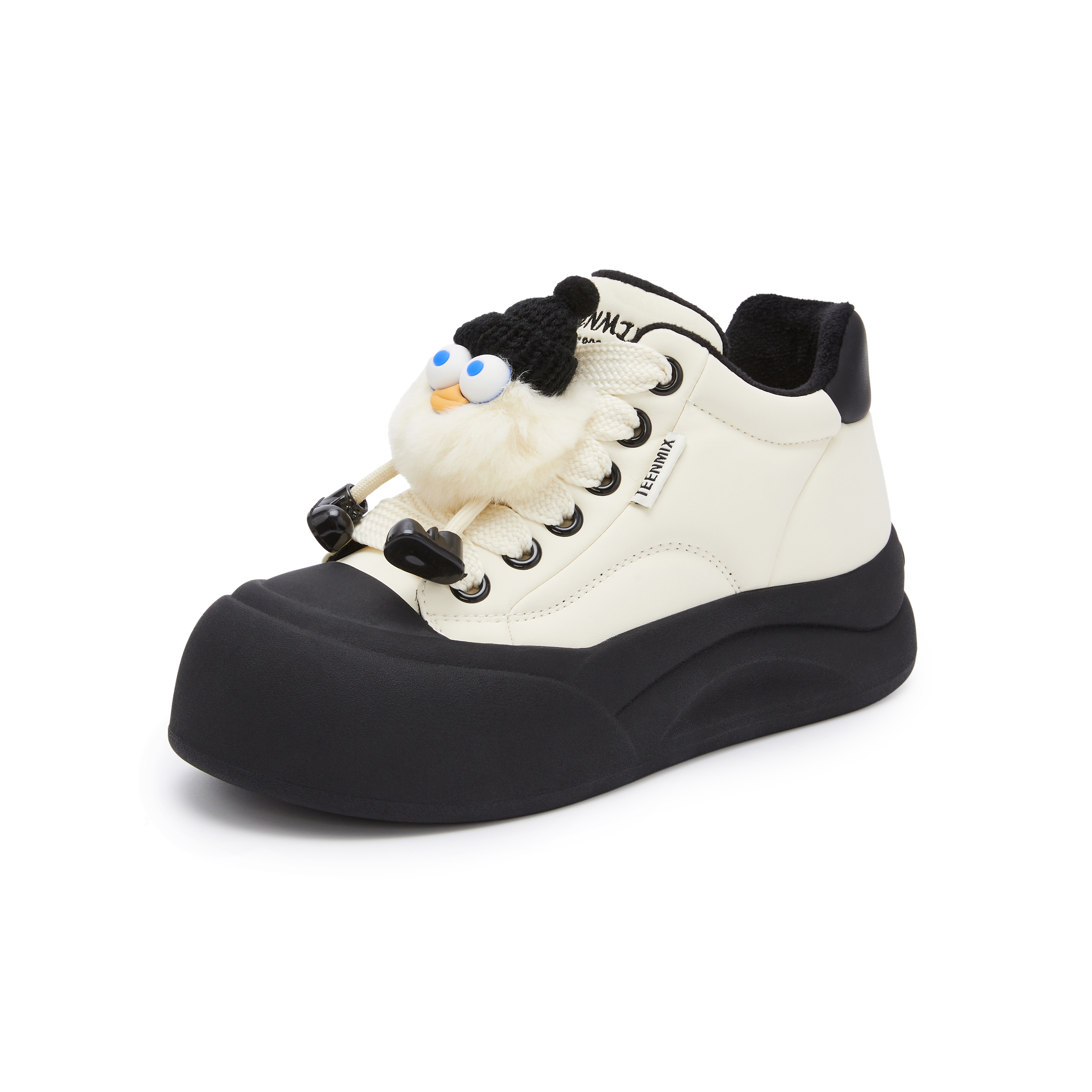 天美意2024冬新款商场同款休闲百搭厚底运动户外女板鞋BK431DD4