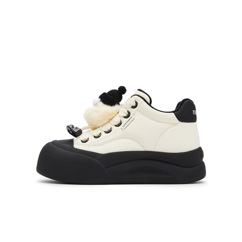 天美意2024冬新款商场同款休闲百搭厚底运动户外女板鞋BK431DD4