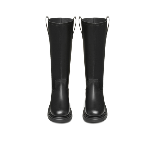 天美意2024冬新款长筒高街百搭显瘦机车舒适女骑士靴KQZ13DG4