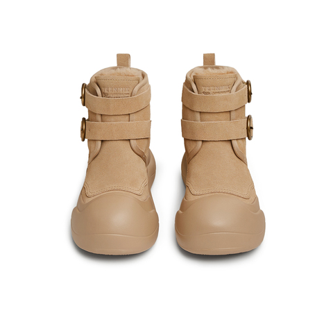 天美意2024冬新款商场同款时尚百搭纯色厚底女雪地靴CP541DD4