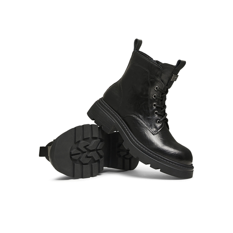 天美意2024冬新款商场同款系带户外百搭增高女马丁靴BK062DD4