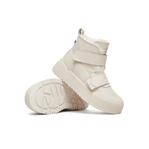 天美意2024冬新款商场同款厚底增高毛绒魔术贴女短靴BK751DD4