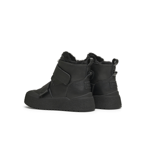 天美意2024冬新款商场同款厚底增高毛绒魔术贴女短靴BK751DD4