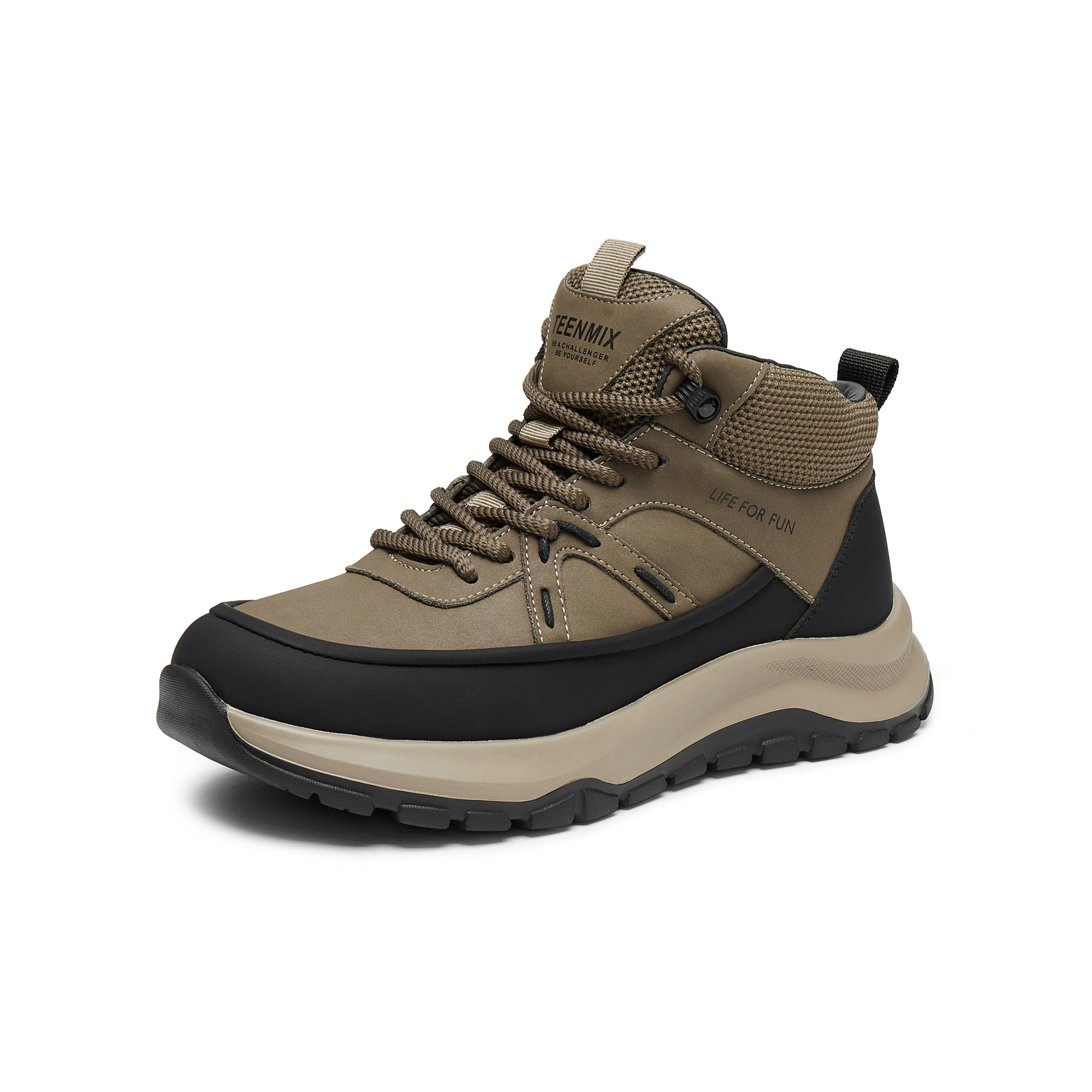 天美意2024冬新款商场同款厚底系带百搭潮流男工装靴3UP01DD4