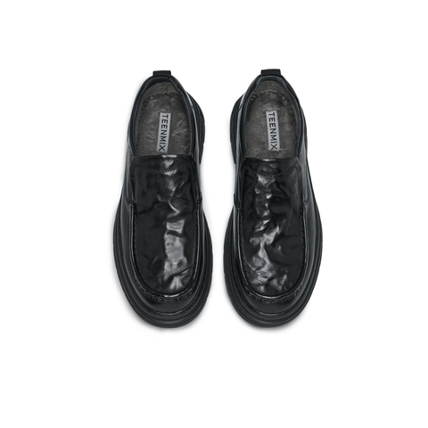 天美意2024冬新款商场同款舒适百搭一脚蹬男休闲皮鞋EWW02DM4