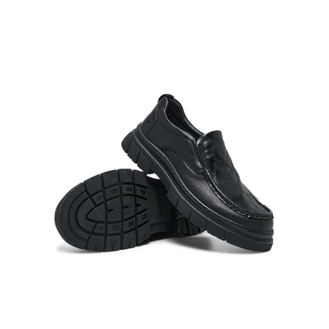 天美意2024冬新款商场同款舒适百搭一脚蹬男休闲皮鞋EWW02DM4