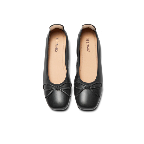 天美意2024秋商场同款蝴蝶结浅口单鞋经典百搭女休闲鞋BG961CQ4