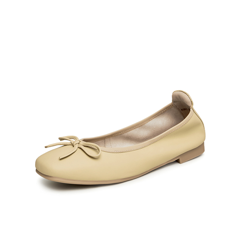 天美意2024秋商场同款蝴蝶结浅口单鞋经典百搭女休闲鞋BG961CQ4