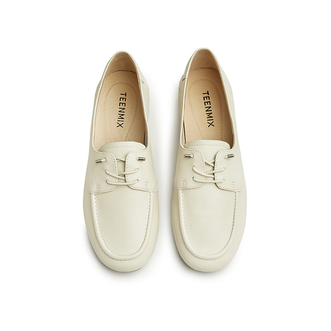 天美意2024秋新款舒适通勤文艺休闲简约风女单鞋AH003CM4