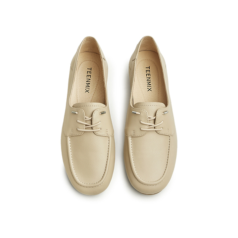 天美意2024秋新款舒适通勤文艺休闲简约风女单鞋AH003CM4