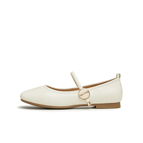 天美意2024秋新款时尚休闲优雅复古百搭浅口女玛丽珍鞋KM013CQ4