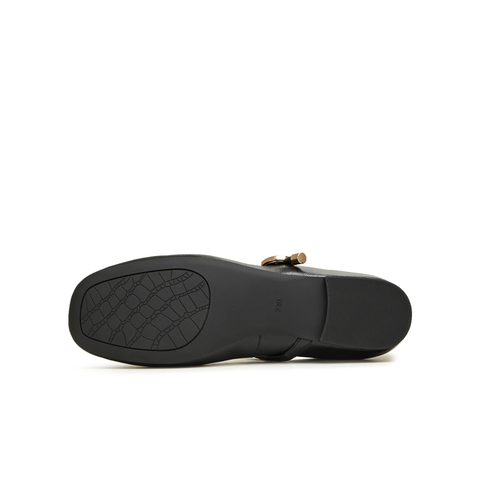 天美意2024秋新款时尚休闲优雅复古百搭浅口女玛丽珍鞋KM013CQ4