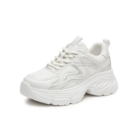 天美意2025春新款商场同款休闲系带厚底百搭女老爹鞋BK621AM5