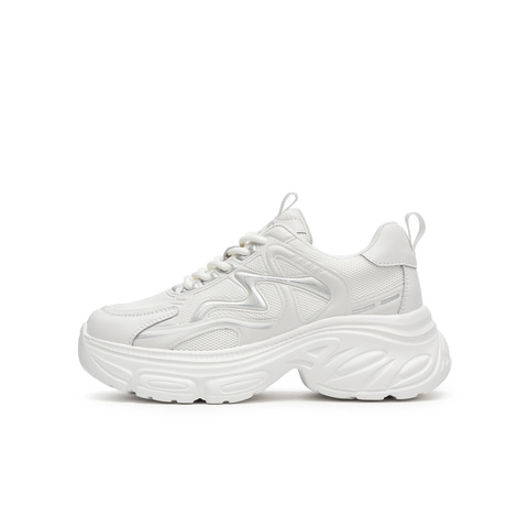 天美意2025春新款商场同款休闲系带厚底百搭女老爹鞋BK621AM5