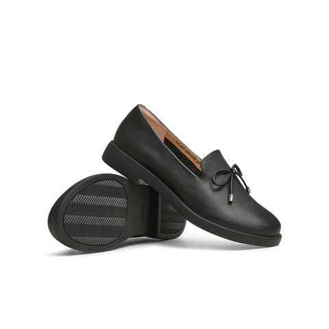 天美意2025春新款商场同款百搭法式复古风女乐福鞋CCJ57AA5