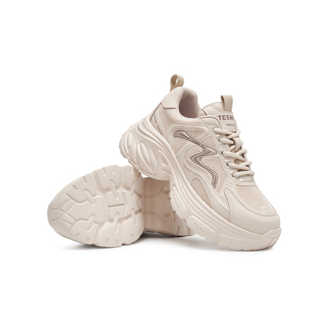 天美意2025春新款商场同款休闲系带厚底百搭女老爹鞋BK621AM5