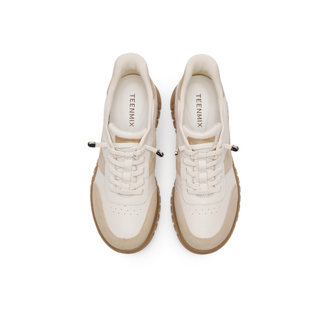 天美意2024冬新款商场同款休闲系带平底女舒适满帮鞋CMA29AM5