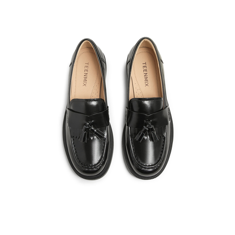 天美意2025春新款商场同款jk百搭日系女学院乐福鞋CXC49AA5